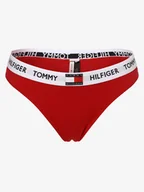 Majtki damskie - Tommy Hilfiger Stringi Kobiety Bawełna czerwony jednolity, XS - miniaturka - grafika 1