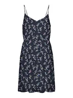 Sukienki - VERO MODA Damska sukienka Vmsmilla Singlet Short Dress WVN Ga, Navy Blazer/Aop: Vega, L - miniaturka - grafika 1