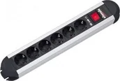 Listwy zasilające - Listwa zasilająca Bachmann 6x 6 gniazd 1.75 m czarna - miniaturka - grafika 1