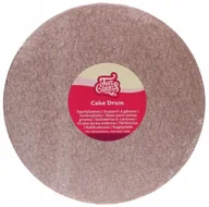 Dekoracje i nakrycia stołu na imprezę - PODKŁAD POD TORT GRUBY różowe złoto FC 12mm 25 cm - miniaturka - grafika 1