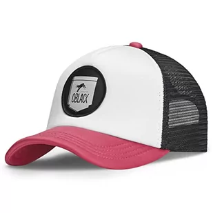 Męskie Czapki Oblack Classic Pink Damskie Regulowana czapka baseballowa z siatką - Trucker Hat - Czapki męskie - miniaturka - grafika 1