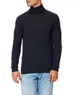 Swetry męskie - Blauer Dzianina Golf Sweter Męski, 795 Niebieski Intensywny Noc, 50 - miniaturka - grafika 1