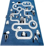 Dywany dla dzieci - Dywany Łuszczów Dywan PETIT TOWN MIASTO ULICE niebieski, 200x290 cm - miniaturka - grafika 1