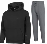 Dresy męskie - 4F OCIEPLANY CHĹOPIÄCY DRES KOMPLET BLUZA KANGURKA SPODNIE / rozm 146 - miniaturka - grafika 1
