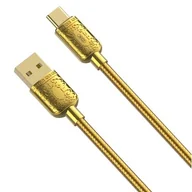 Kable USB - XO Kabel NB216 USB - USB-C 1,0 m 2,4A złoty - miniaturka - grafika 1