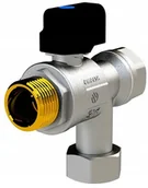 Akcesoria grzewcze - SENA VA30 Zawór kulowy kątowy do kotłów 3/4 GW x 3/4 RN z filtrem pokr. motylk. - miniaturka - grafika 1