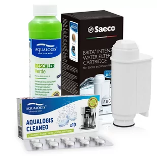 Zestaw Do Saeco Philips, Intenza+, Odkamieniacz Verde 250ml, Tabletki Cleaneo 10 szt. - Akcesoria i części do ekspresów do kawy - miniaturka - grafika 1