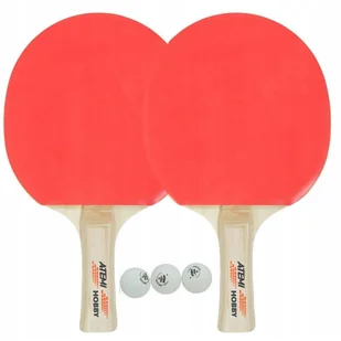 Zestaw do tenisa stołowego Atemi Hobby (rakietki + piłeczki) - Tenis stołowy - miniaturka - grafika 1