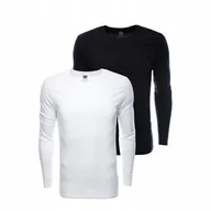 Koszulki męskie - Zestaw longsleeve męski 100% bawełna z długim rękawem 2-pak mix V8 Z43 L - miniaturka - grafika 1