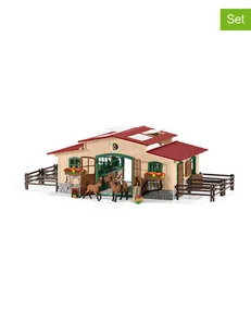 Schleich 96-częściowy zestaw "Stable with horses" - 3+ - Zabawki kreatywne - miniaturka - grafika 1