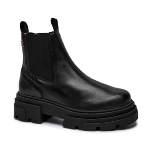 Tommy Hilfiger Skórzane sztyblety CHELSEA - Sztyblety damskie - miniaturka - grafika 1