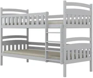 Łóżka dla dzieci i młodzieży - Łóżko piętrowe JULITA 160x80 białe drewniane KOCOT KIDS - miniaturka - grafika 1