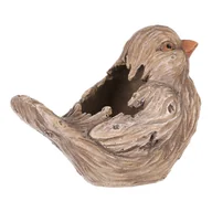 Pozostałe ozdoby ogrodowe - Osłonka na kwiaty Ptaszek, 19 x 15 x 13 cm, polyresin - miniaturka - grafika 1