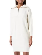 Sukienki - acalmar Damska sukienka z długim rękawem, biały (wollweiss), XL - miniaturka - grafika 1