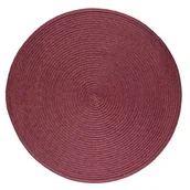 Obrusy i serwetki - Mata słomkowa okrągła 38 cm burgundowy - miniaturka - grafika 1