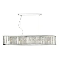 Lampy sufitowe - Lampa wisząca Nantes 5 Light Bar Pendant Polished Chrome Aluminium - miniaturka - grafika 1