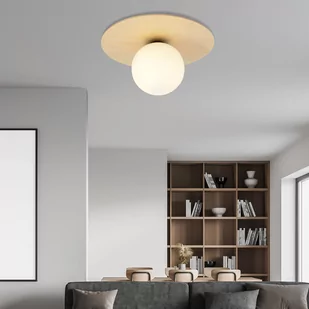 Emibig Kenzo lampa sufitowa 1-punktowa brązowa/biała 1142/1B 1142/1B - Lampy sufitowe - miniaturka - grafika 4