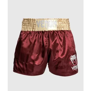 Venum Spodenki Muay Thaï Classic Shorts Burgundy/Gold/White - Spodnie sportowe męskie - miniaturka - grafika 1
