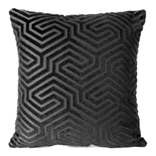 Poszewka 40 x 40 Dekoracyjna Velvet Inga Czarny - Poszewki na poduszki - miniaturka - grafika 1