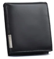 Portfele - Skórzany portfel męski Ronaldo bez zapięcia duża portmonetka na karty i gotówkę z ochroną RFID, czarny - miniaturka - grafika 1