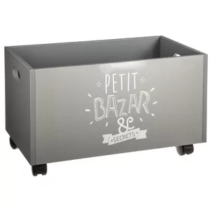 producent niezdefiniowany Wózek kufer na zabawki kolor różowy 48 x 30 x 28 cm jja-127141 - Pojemniki na zabawki - miniaturka - grafika 1