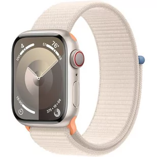 Apple Watch Series 9 GPS + Cellular 41mm Aluminium Sport Beżowy - Smartwatch - miniaturka - grafika 1