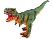 Figurki dla dzieci - Duża Figurka Dinozaur Tyranozaur Rex Zielono- Pomarańczowy Dźwięk 60 cm Długości - miniaturka - grafika 1