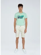 Spodenki męskie - Pepe Jeans Szorty w kolorze białym - miniaturka - grafika 1