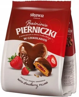 Pierniczki truskawkowe w czekoladzie Baśniowe Skawa 150 g - Desery dla dzieci - miniaturka - grafika 1
