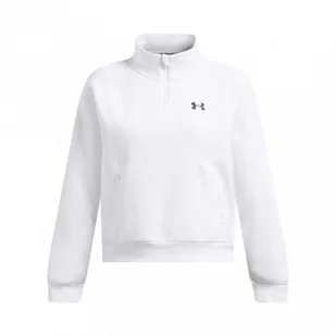 Damska bluza treningowa Under Armour UA Armour Fleece Pro Zip - biała - Bluzy damskie - miniaturka - grafika 1