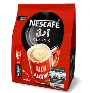 Nescafe Kawa rozpuszczalna Classic 3w1 w saszetkach 18g. 10szt. SP.018.010/4 - Kawa - miniaturka - grafika 1