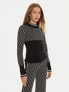 Guess Sweter W3BR81 Z37K0 Czarny Slim Fit - Swetry damskie - miniaturka - grafika 1