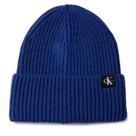 Czapki dla dzieci - Czapka Calvin Klein Jeans Monogram Rib Beanie IU0IU00440 Niebieski - miniaturka - grafika 1