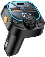 Transmitery FM - Yesido BT5.3 - FM Transmiter Y70 15W LED USB-2xA+C + MicroSD, BLACK / CZARNY - miniaturka - grafika 1