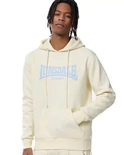 Lonsdale Męska bluza z kapturem Belmaduthy, beżowy/niebieski, L 117383 - Bluzy męskie - miniaturka - grafika 1