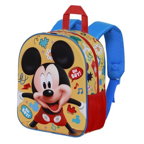 Disney Myszka Miki chłopiec Elite plecak 3D, żółty, 25 x 30 cm, pojemność 7 l