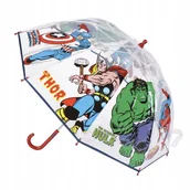 Parasole - Parasolka Parasol przeciwdeszczowy dziecięcy transparentny Avengers Marvel - miniaturka - grafika 1