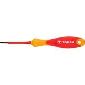Śrubokręty - Topex wkrętak krzyżowy, izolowany, Ph2x100mm, 1000V, , 39D477 - miniaturka - grafika 1