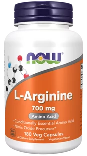 L-Arginina 700 mg 180 kaps ( Now Foods ) - Aminokwasy - miniaturka - grafika 1