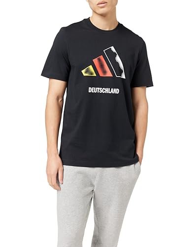 adidas Uniseks GERMANY 3BAR LOGO GRAPHIC T-SHIRT, black, L