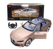 Zabawki zdalnie sterowane - RASTAR ZDALNIE STEROWANE AUTO SAMOCHÓD BMW i4 ZLOTE - miniaturka - grafika 1