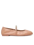 Baleriny - Stuart Weitzman Baleriny Goldie Ballet SF896 Beżowy - miniaturka - grafika 1