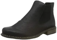 Botki damskie - Rieker Damskie sztyblety Chelsea Boots Z4994, czarny, 41 EU - miniaturka - grafika 1