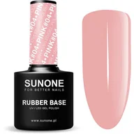 Lakiery hybrydowe - Baza hybrydowa SUNONE Rubber Base Pink 04 12 ml - miniaturka - grafika 1