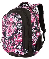 Plecaki - Plecak BE PACK FLOWER FUSION 26323, Czarny - Różowy, 23 L, BE PACK - miniaturka - grafika 1