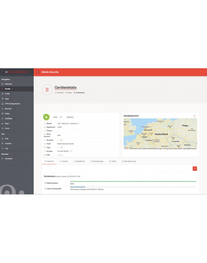 Securepoint Infinity-Lizenz Mobile Security 50-99 Devices 36 Monate MVL SP-MS-000017