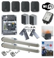 Zestawy do bram - Nice Zestaw WINGO WG3524 24V do 200 kg + 4 Piloty ERA FLOR + Lampa ELDC + BIDI WIFI - miniaturka - grafika 1