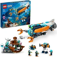 Klocki - Lego CITY Łódź podwodna badacza dna morskiego 60379 - miniaturka - grafika 1