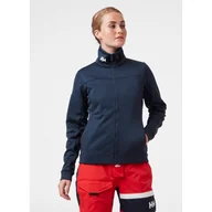 Kurtki damskie - Damski polar Helly Hansen Crew Fleece Jacket navy  - S - miniaturka - grafika 1