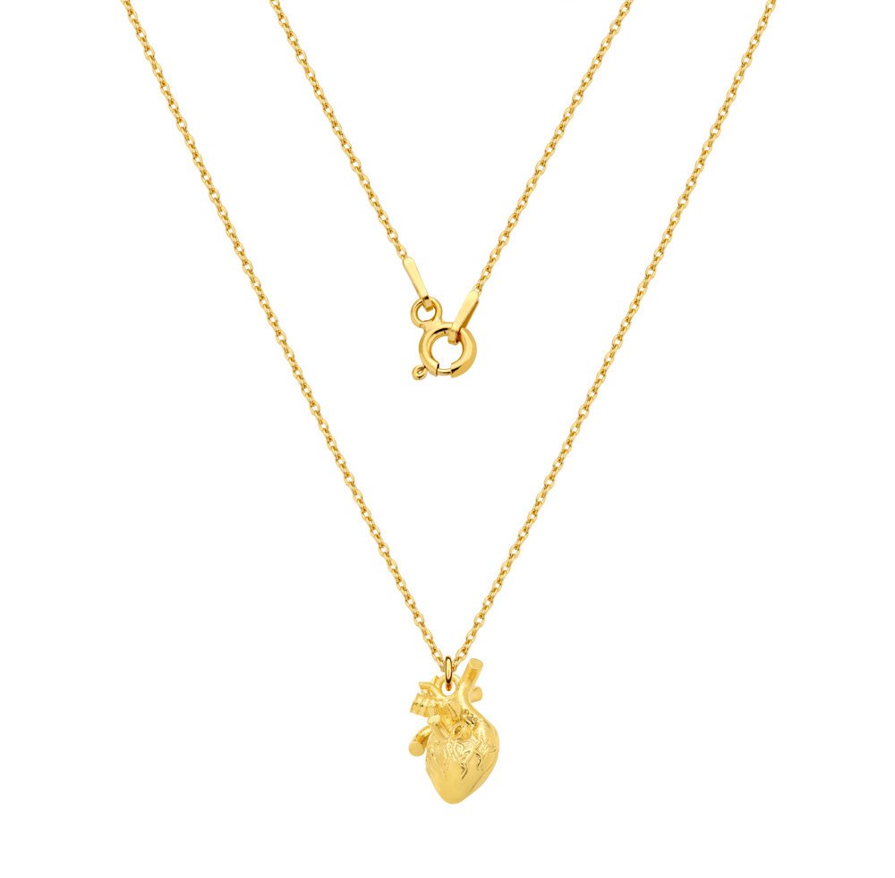 MYNESS Naszyjnik z ludzkim sercem